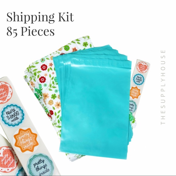 Shipping Kit. Mixed size poly mailers and coordinating shipping stickers. - Picture 6 of 8